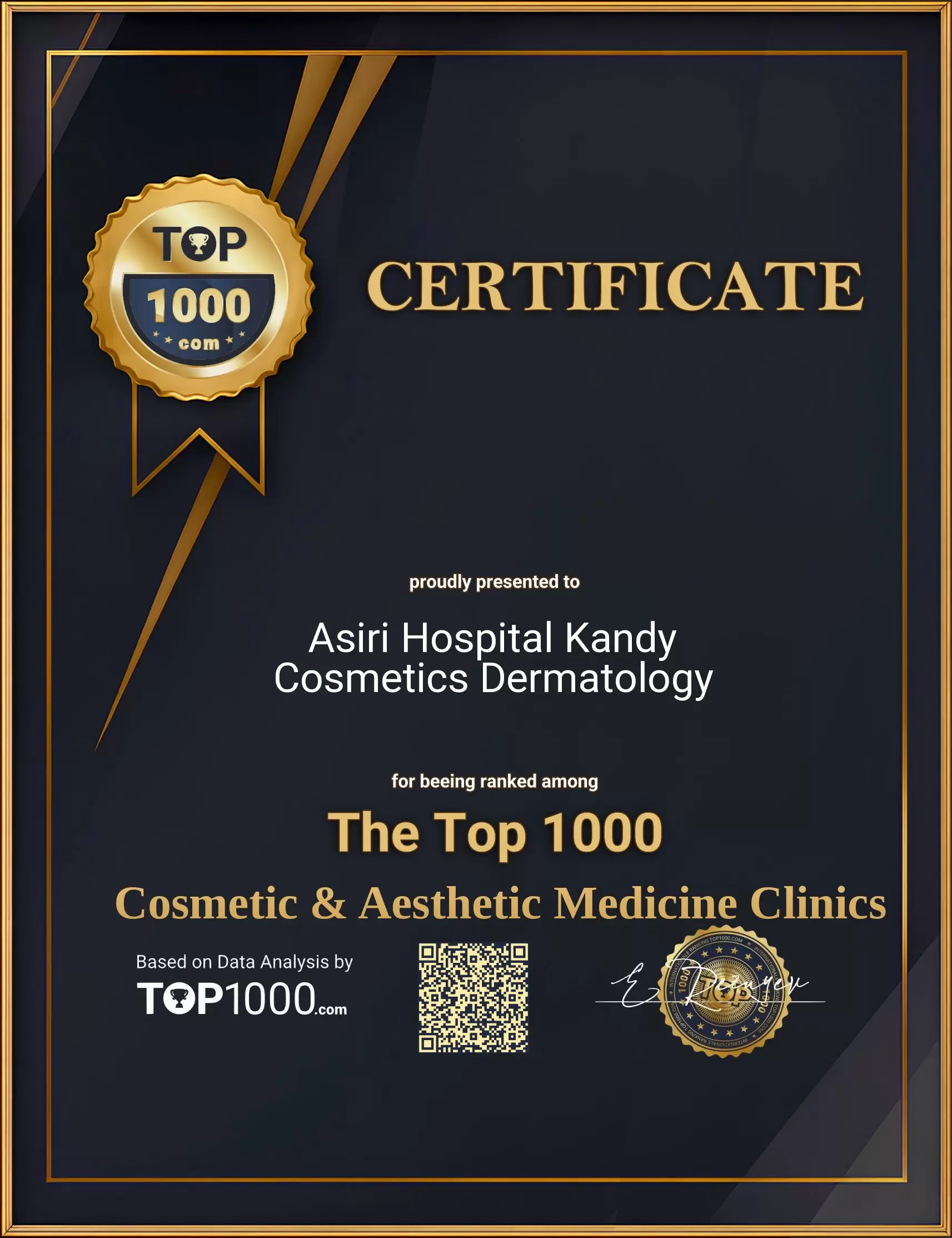 Asiri Hospital Kandy Cosmetics Dermatology Top 1000 Aesthetic Certificate (Asiri Hospital Kandy Cosmetics Dermatology-top1000-aesthetic-certificate.pdf)
