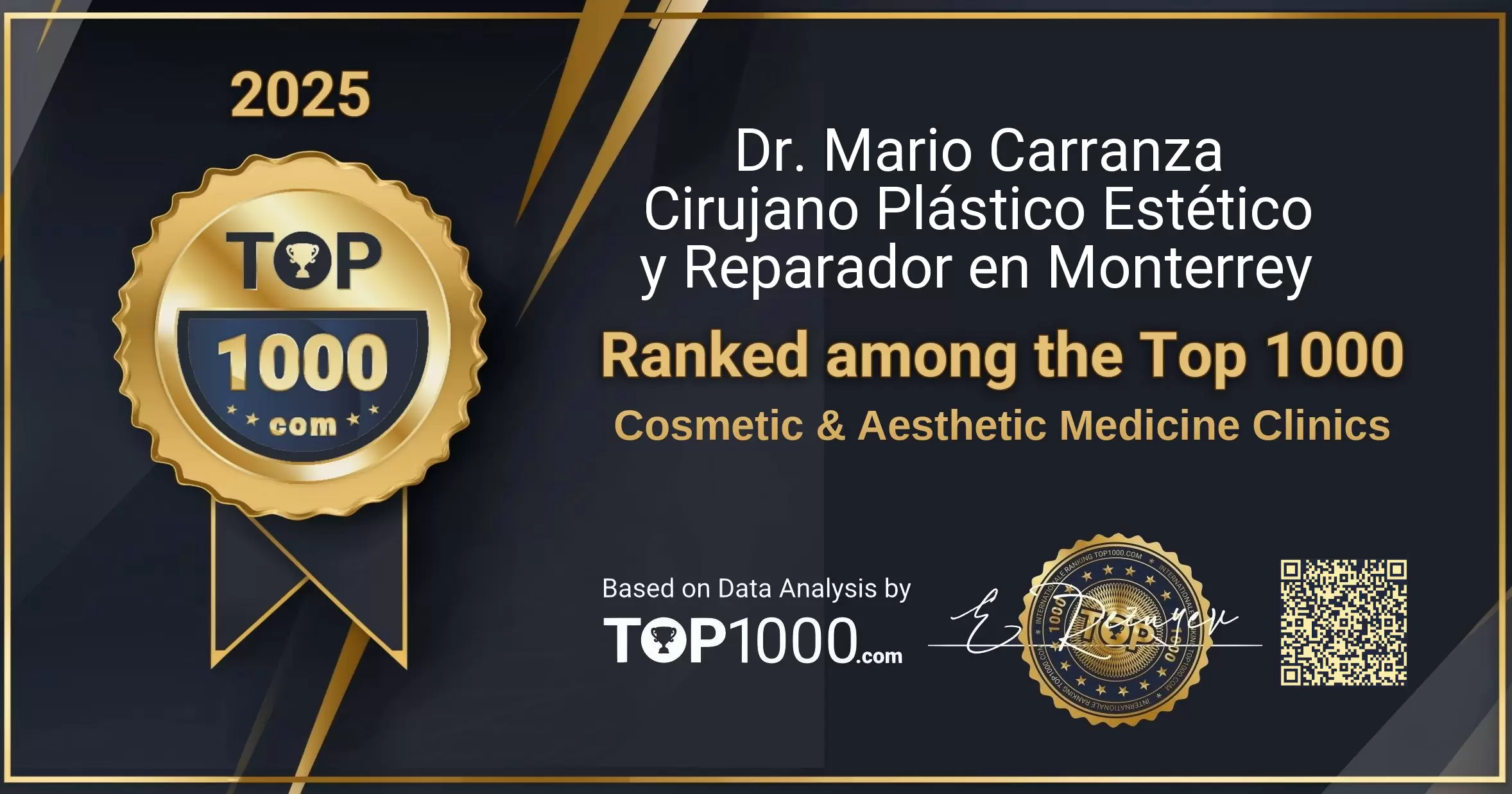 Dr. Mario Carranza Cirujano Plástico Estético y Reparador en Monterrey Top 1000 Aesthetic Badge (Dr. Mario Carranza Cirujano Plástico Estético y Reparador en Monterrey-top1000-aesthetic-badge.pdf)