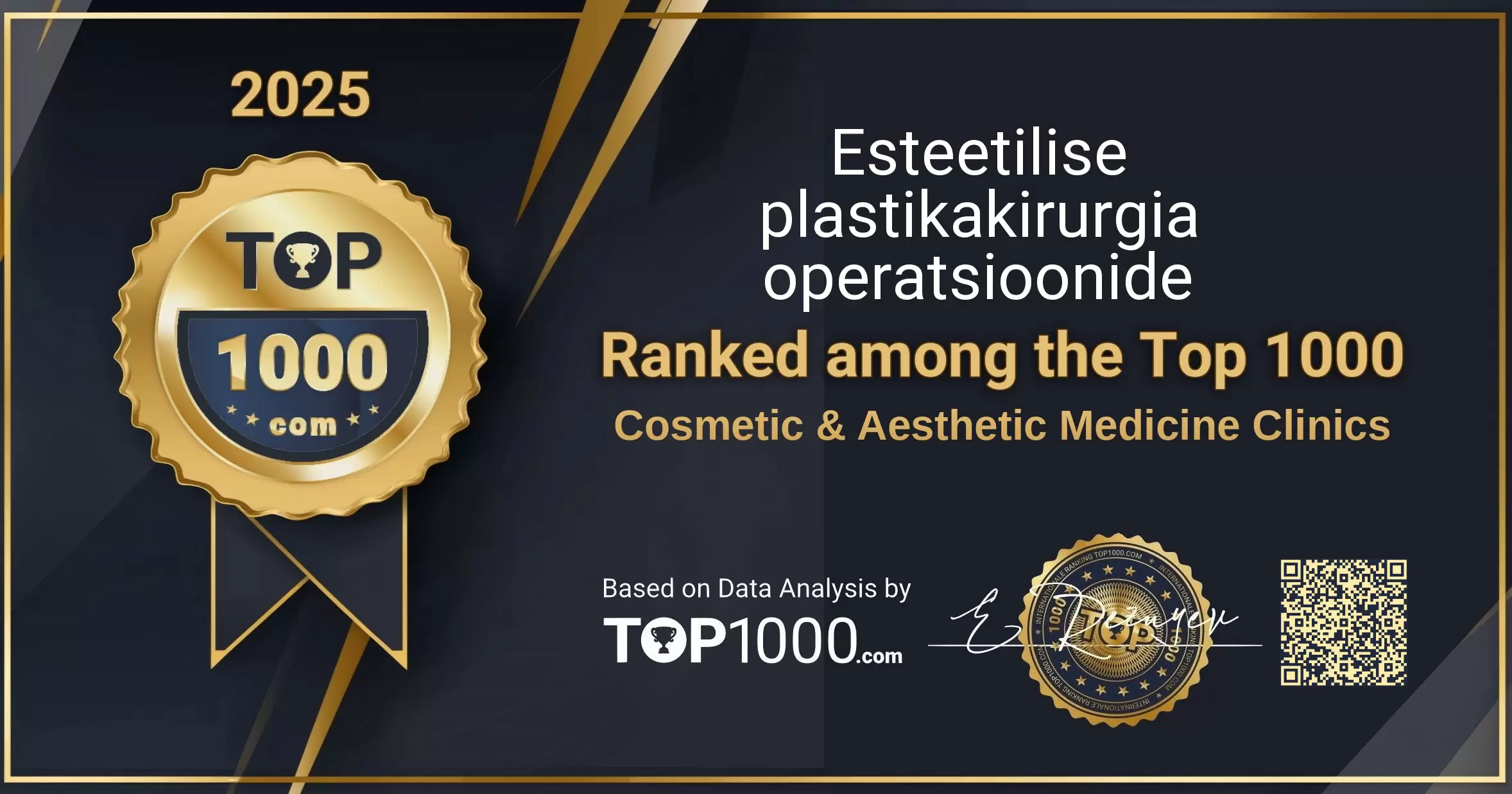 Esteetilise plastikakirurgia operatsioonide Top 1000 Aesthetic Badge (Esteetilise plastikakirurgia operatsioonide-top1000-aesthetic-badge.pdf)