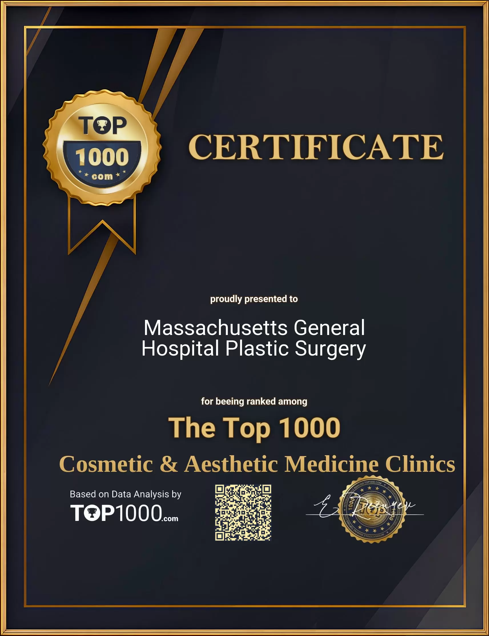 Massachusetts General Hospital Plastic Surgery Top 1000 Aesthetic Certificate (Massachusetts General Hospital Plastic Surgery-top1000-aesthetic-certificate.pdf)