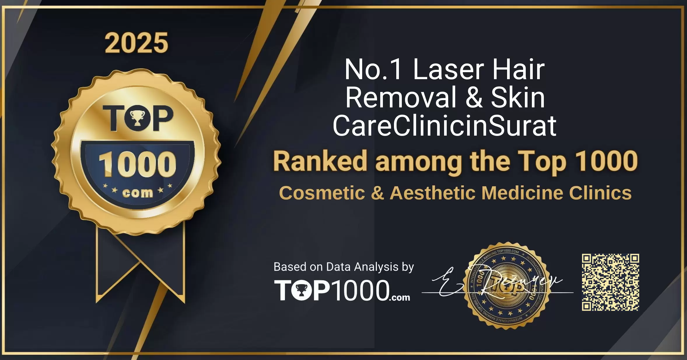 No.1 Laser Hair Removal & Skin CareClinicinSurat Top 1000 Aesthetic Badge (No.1 Laser Hair Removal & Skin CareClinicinSurat-top1000-aesthetic-badge.pdf)