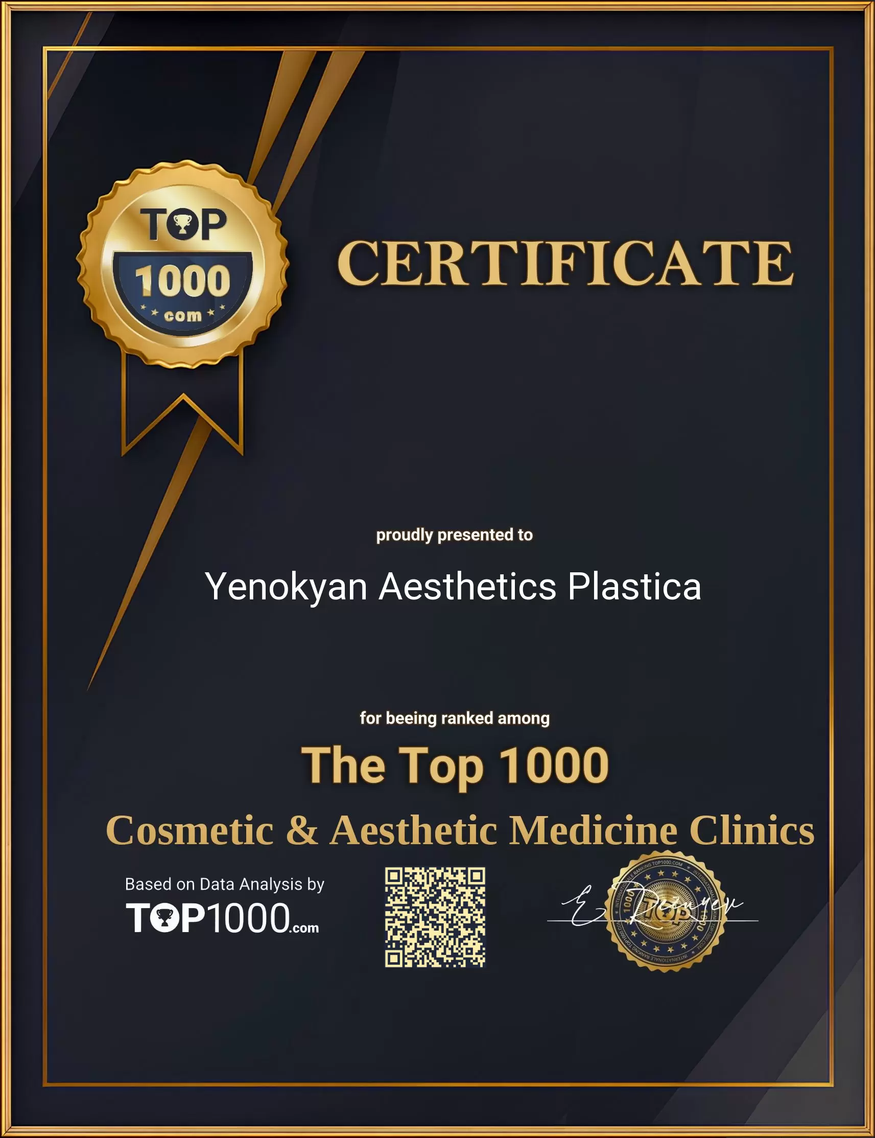 Yenokyan Aesthetics Plastica Top 1000 Aesthetic Certificate (Yenokyan Aesthetics Plastica-top1000-aesthetic-certificate.pdf)