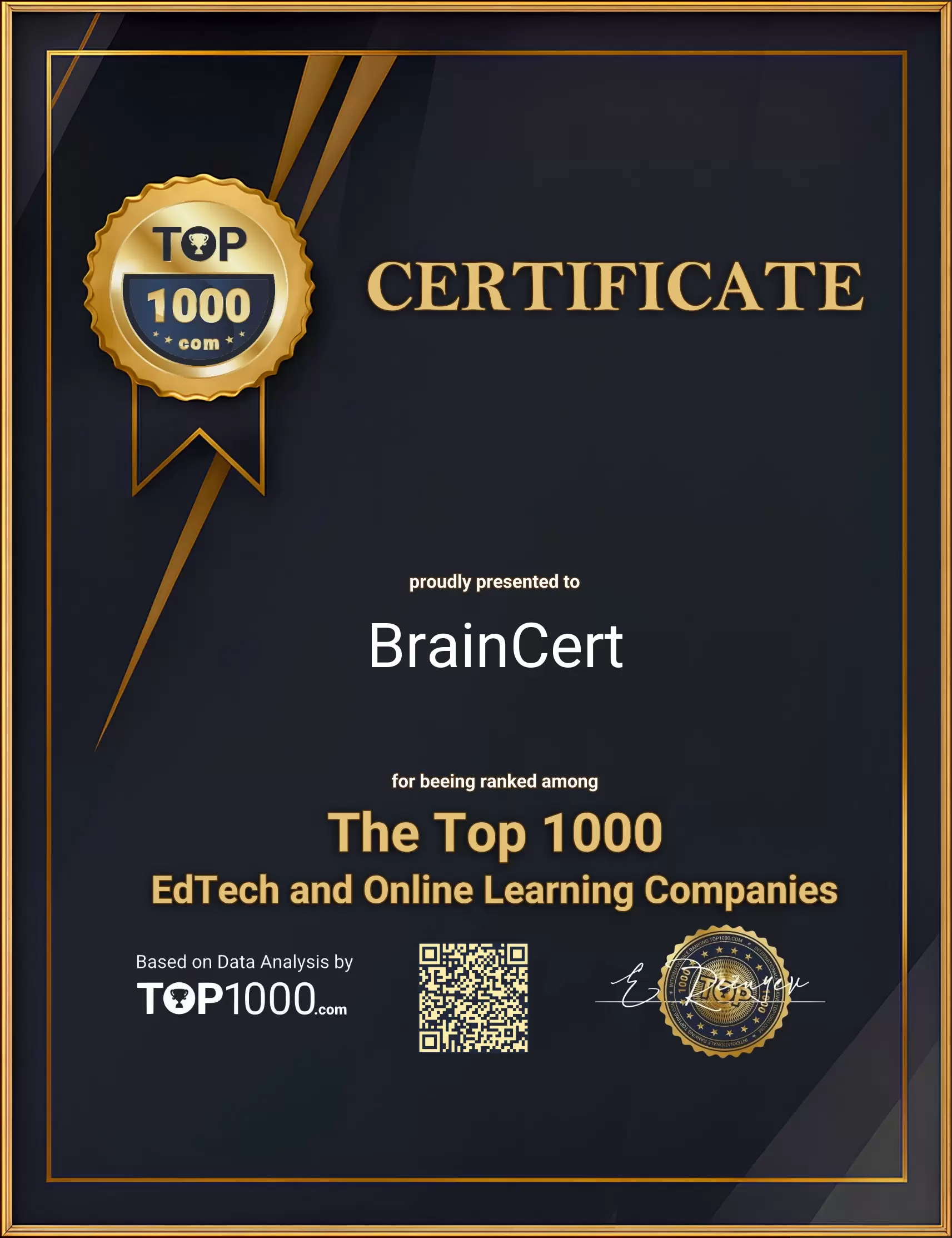 BrainCert Top1000 EdTech Certificate (BrainCert-top1000-edtech-certificate.pdf)