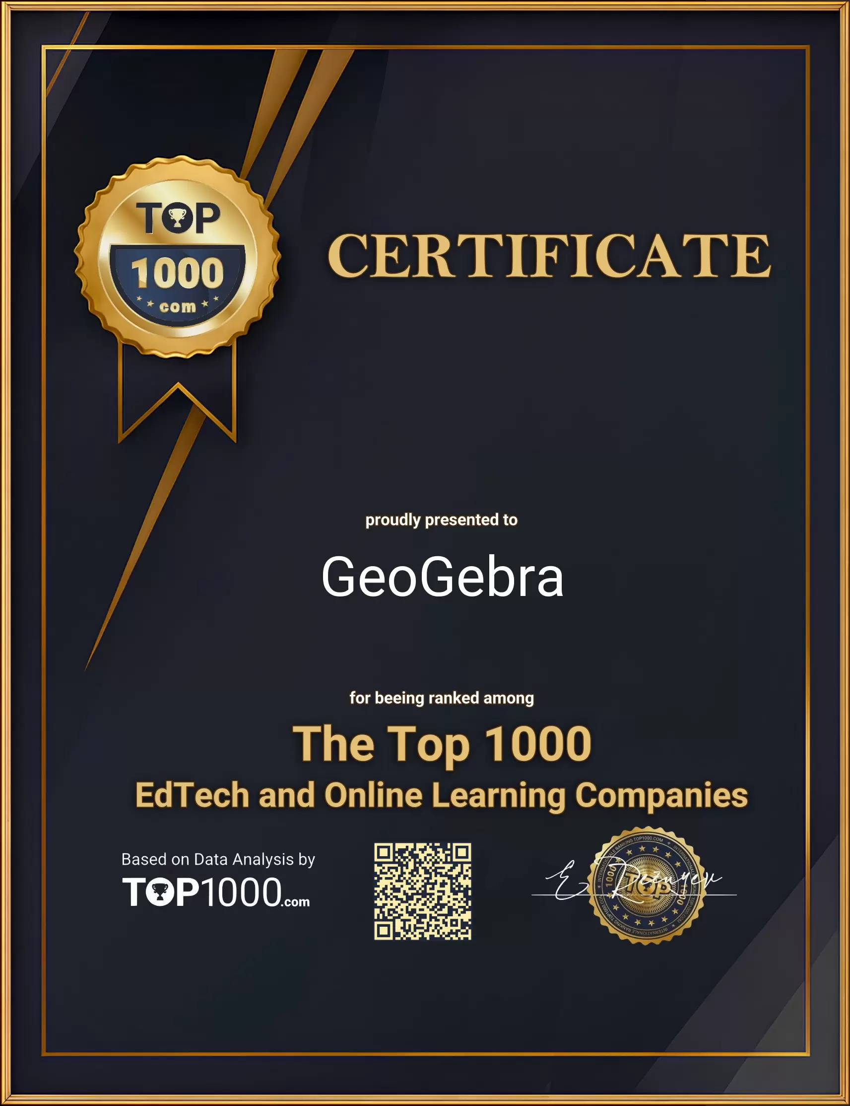 GeoGebra Top1000 EdTech Certificate (GeoGebra-top1000-edtech-certificate.pdf)