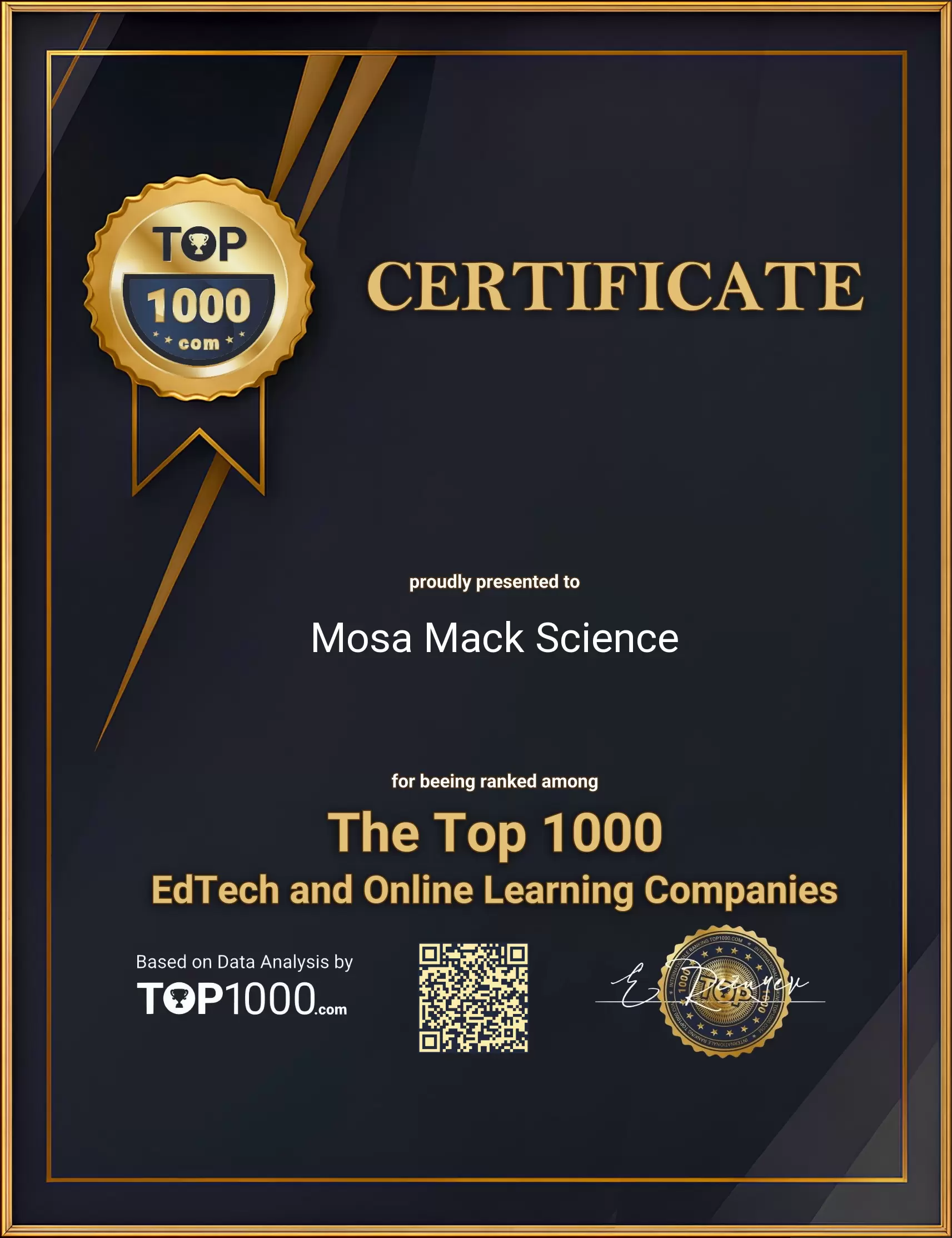 Mosa Mack Science Top1000 EdTech Certificate (Mosa Mack Science-top1000-edtech-certificate.pdf)