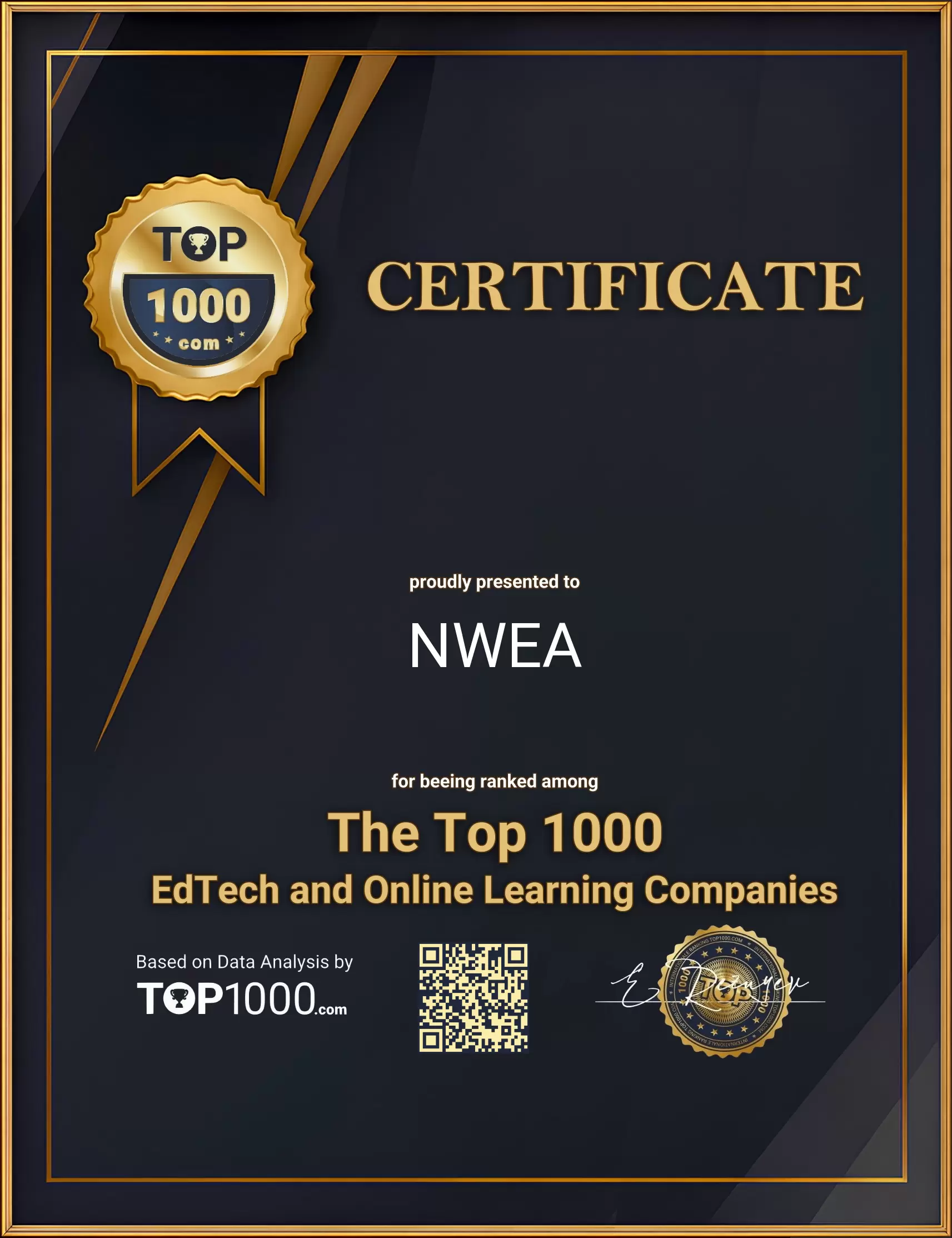 NWEA Top1000 EdTech Certificate (NWEA-top1000-edtech-certificate.pdf)