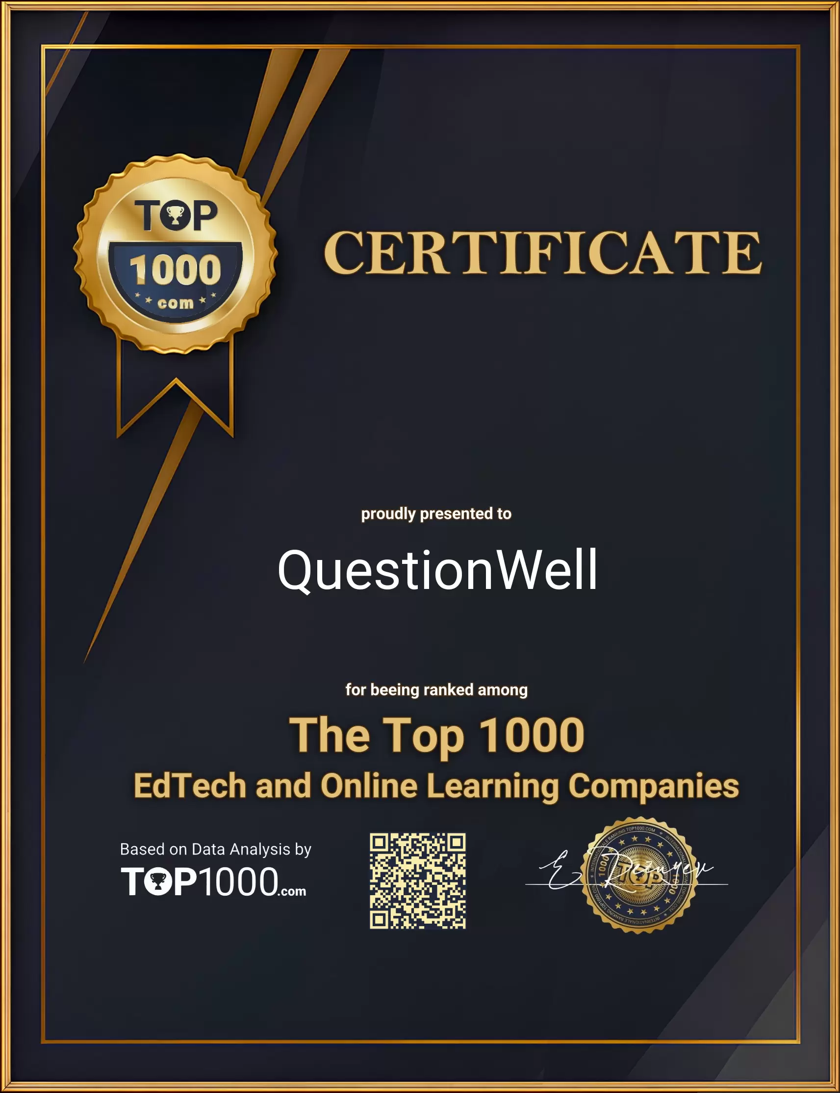 QuestionWell Top1000 EdTech Certificate (QuestionWell-top1000-edtech-certificate.pdf)