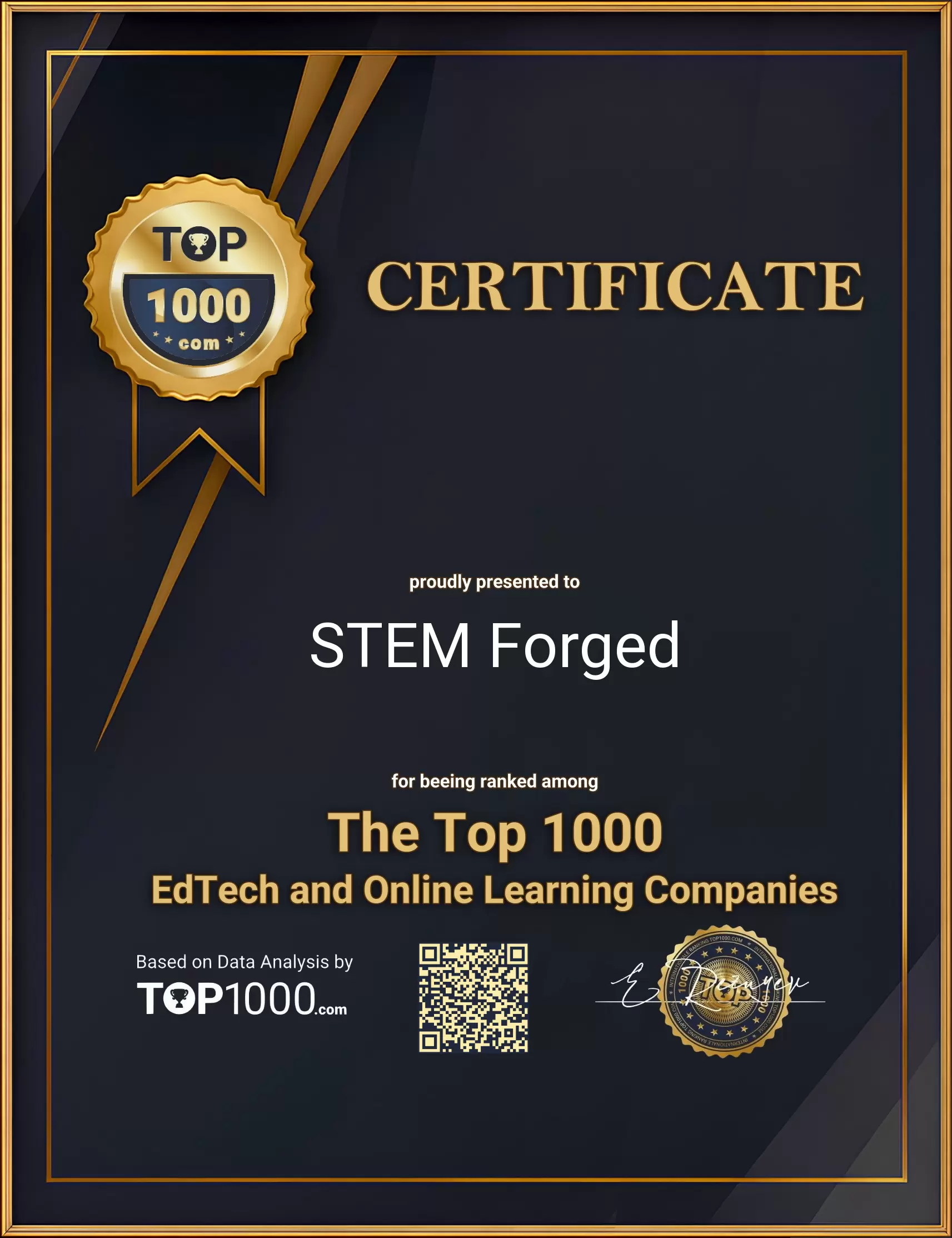 STEM Forged Top1000 EdTech Certificate (STEM Forged-top1000-edtech-certificate.pdf)