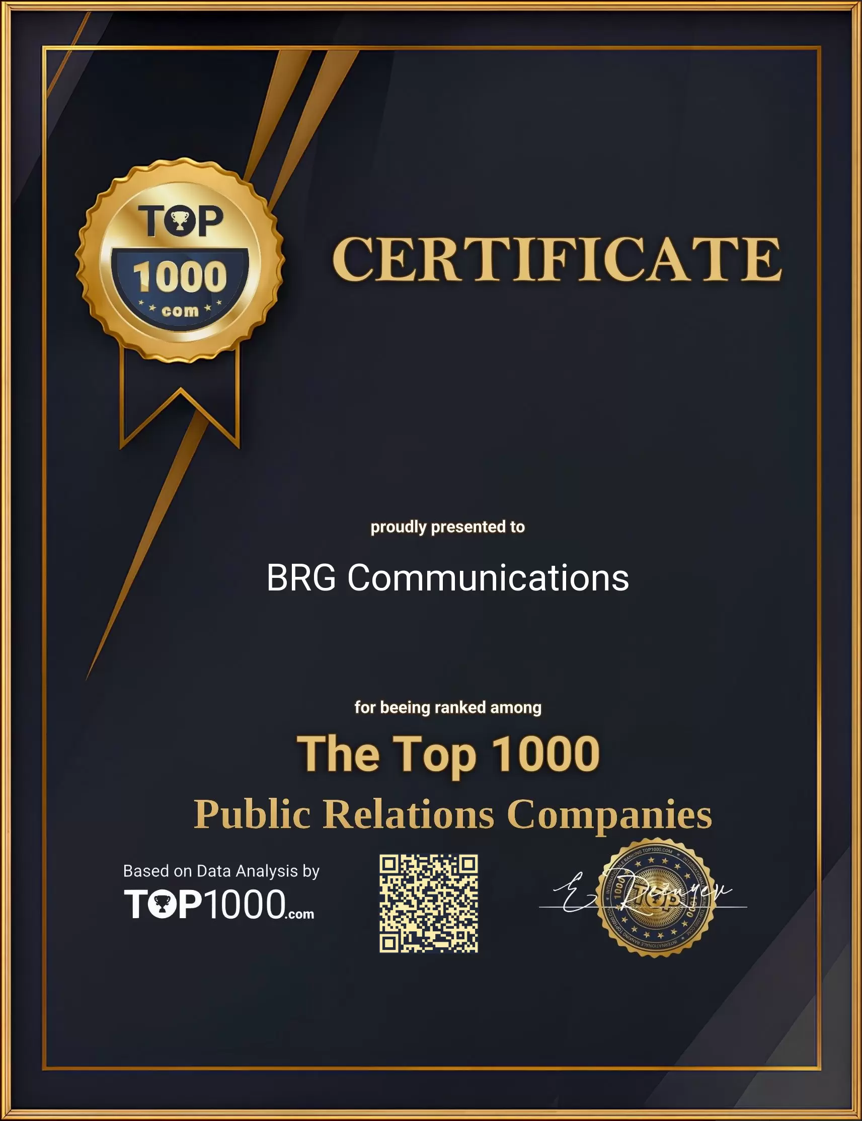 BRG Communications Top1000 PR Certificate (BRG Communications-top1000-pr-certificate.pdf)