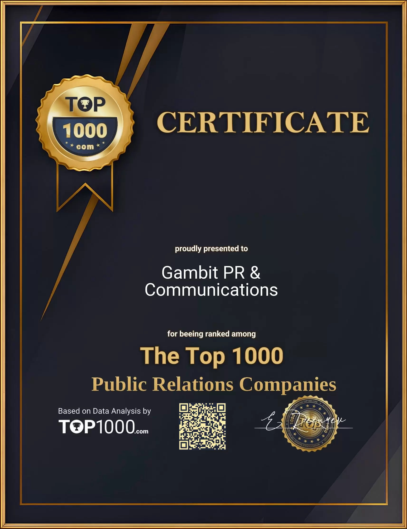 Gambit PR & Communications Top1000 PR Certificate (Gambit PR & Communications-top1000-pr-certificate.pdf)
