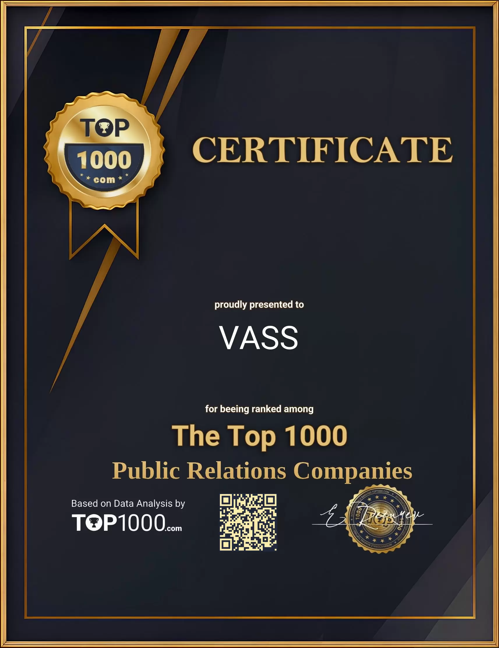 VASS Top1000 PR Certificate (VASS-top1000-pr-certificate.pdf)